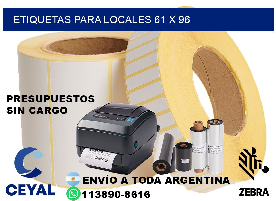 ETIQUETAS PARA LOCALES 61 x 96