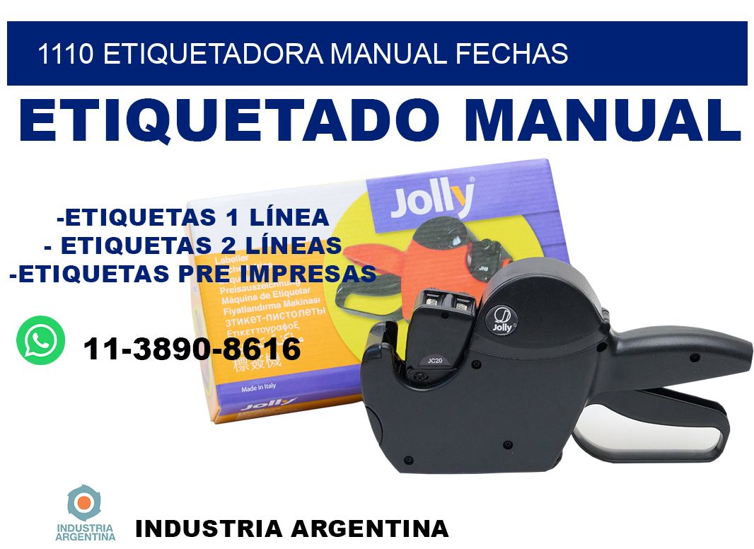 1110 etiquetadora manual fechas