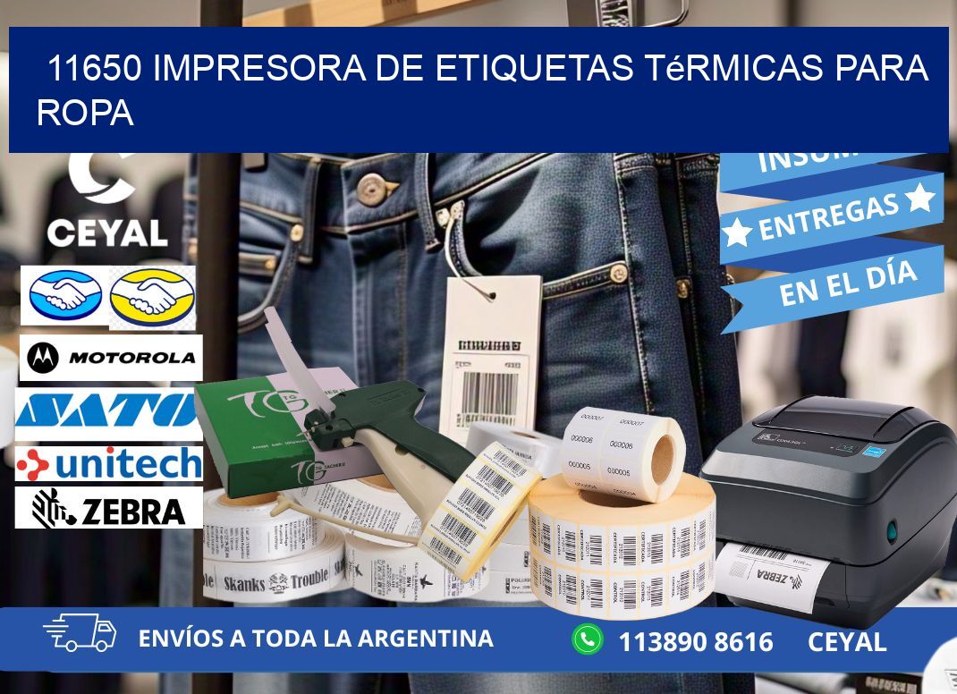 11650 impresora de etiquetas térmicas para ropa