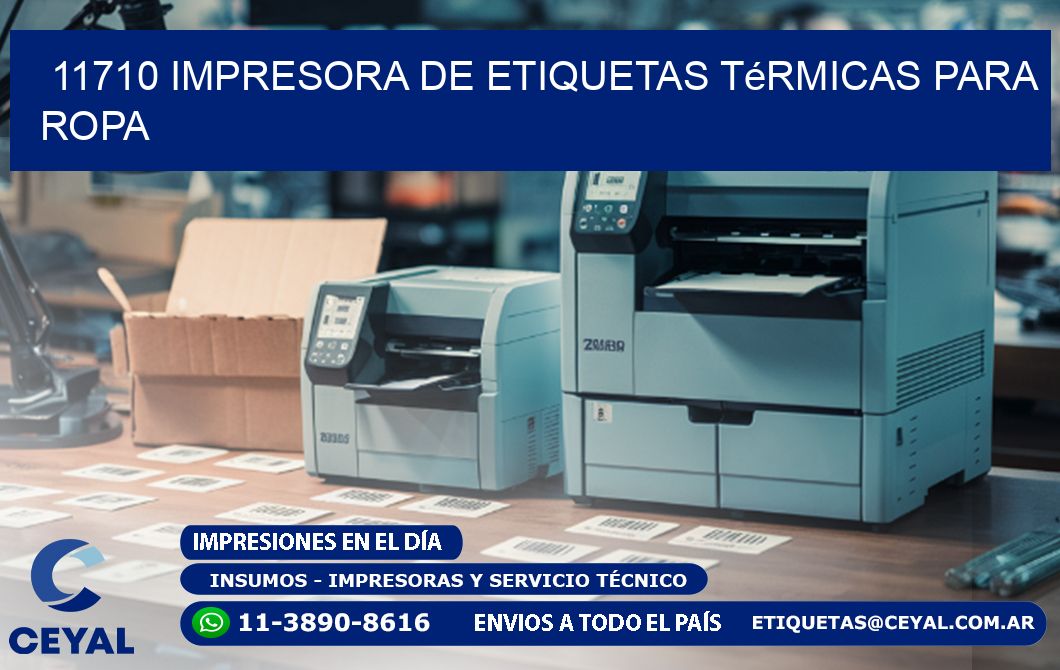 11710 impresora de etiquetas térmicas para ropa