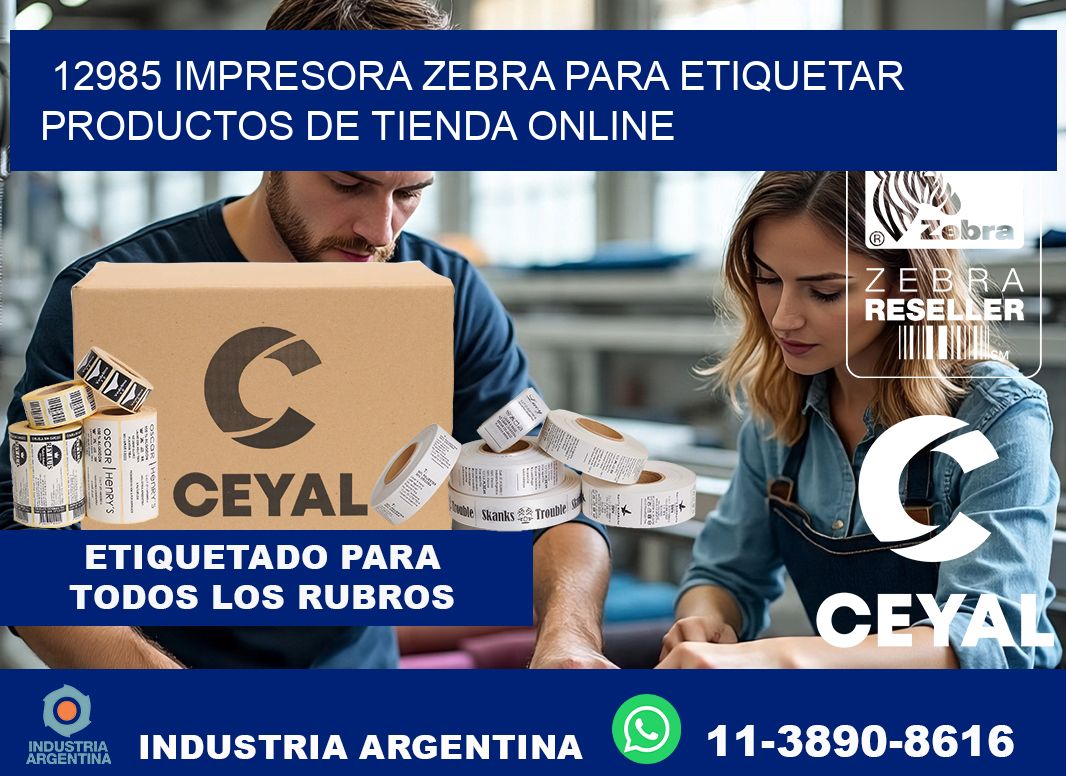 12985 impresora Zebra para etiquetar productos de tienda online