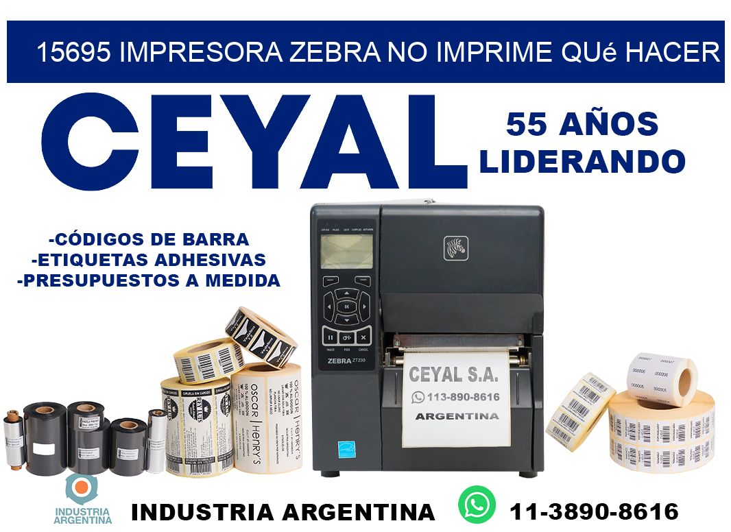 15695 impresora zebra no imprime qué hacer