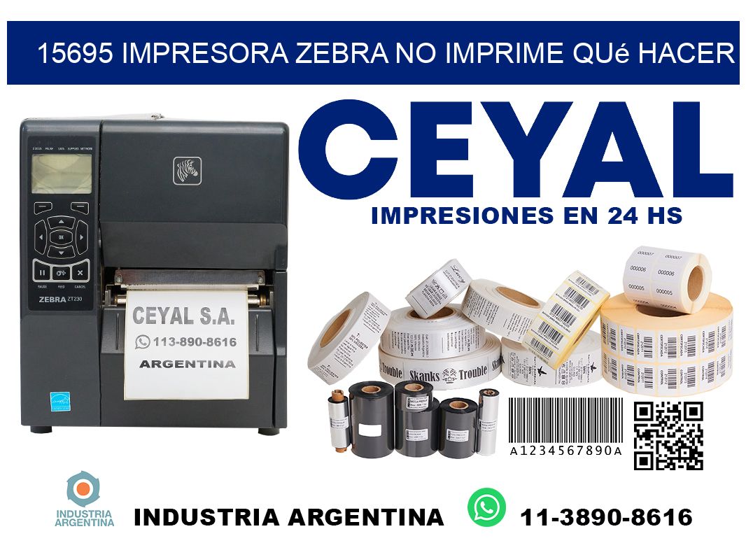 15695 impresora zebra no imprime qué hacer