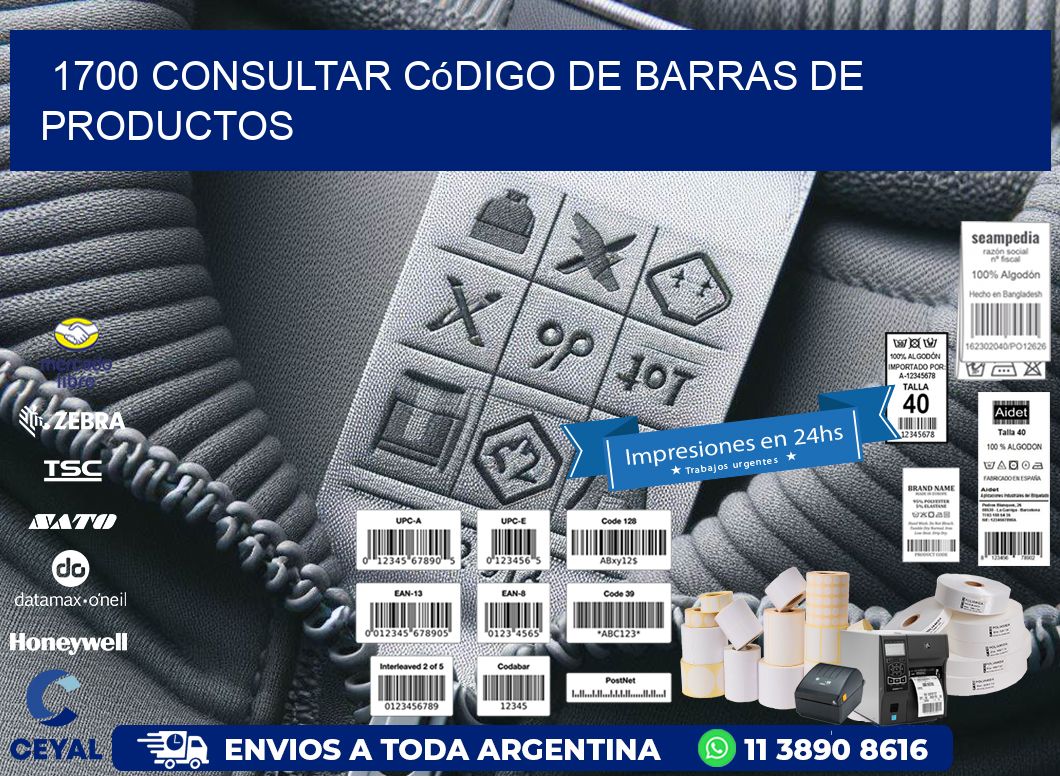 1700 Consultar código de barras de productos