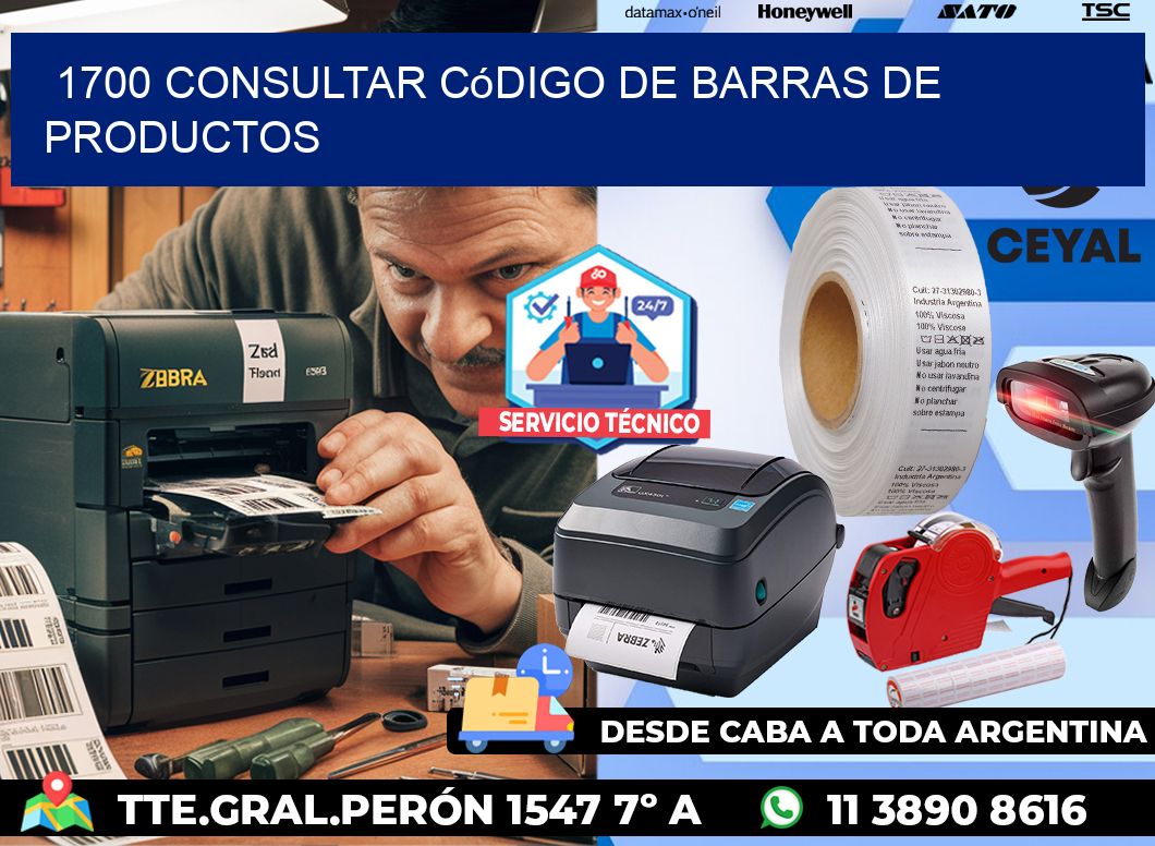 1700 Consultar código de barras de productos