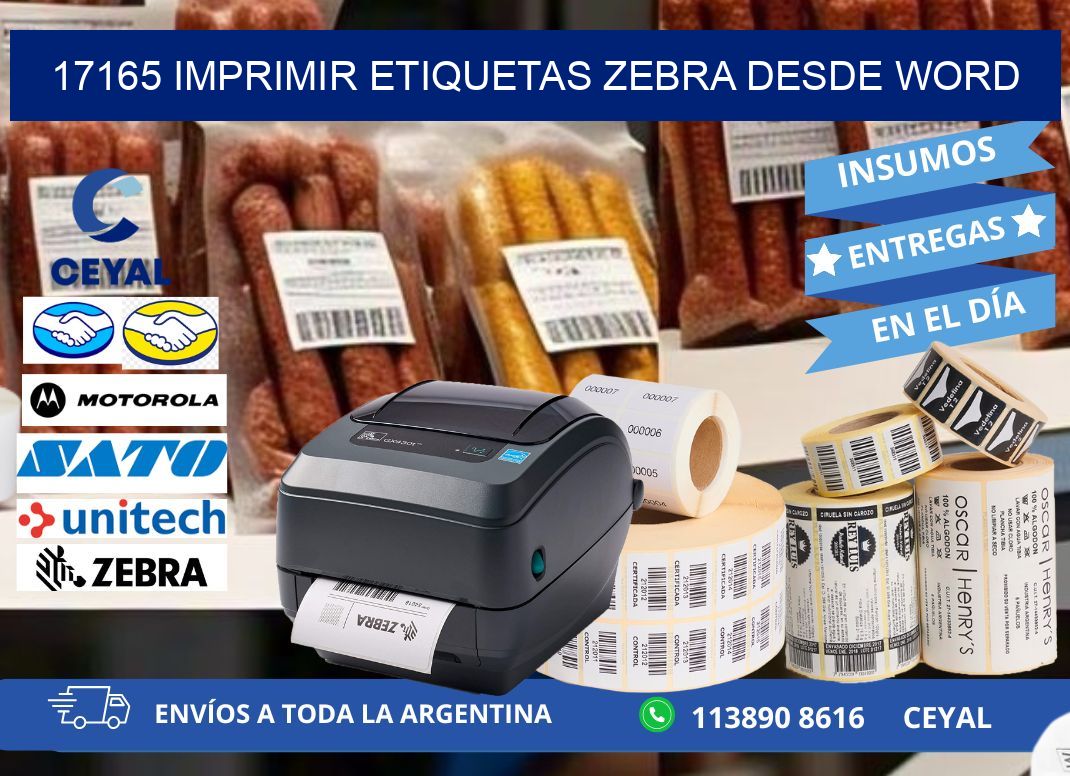 17165 imprimir etiquetas zebra desde word