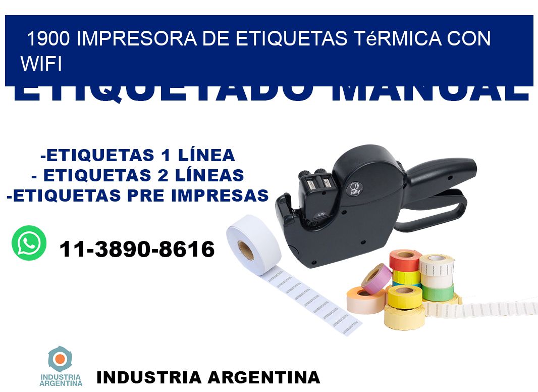 1900 impresora de etiquetas térmica con wifi