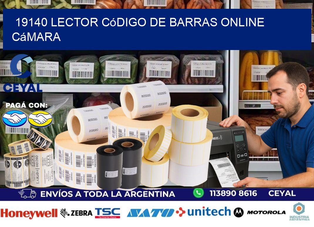19140 Lector código de barras online cámara