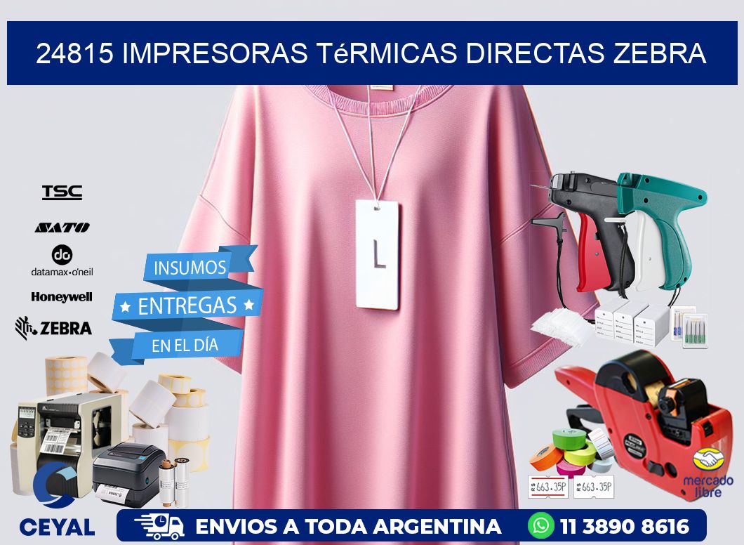 24815 impresoras térmicas directas zebra