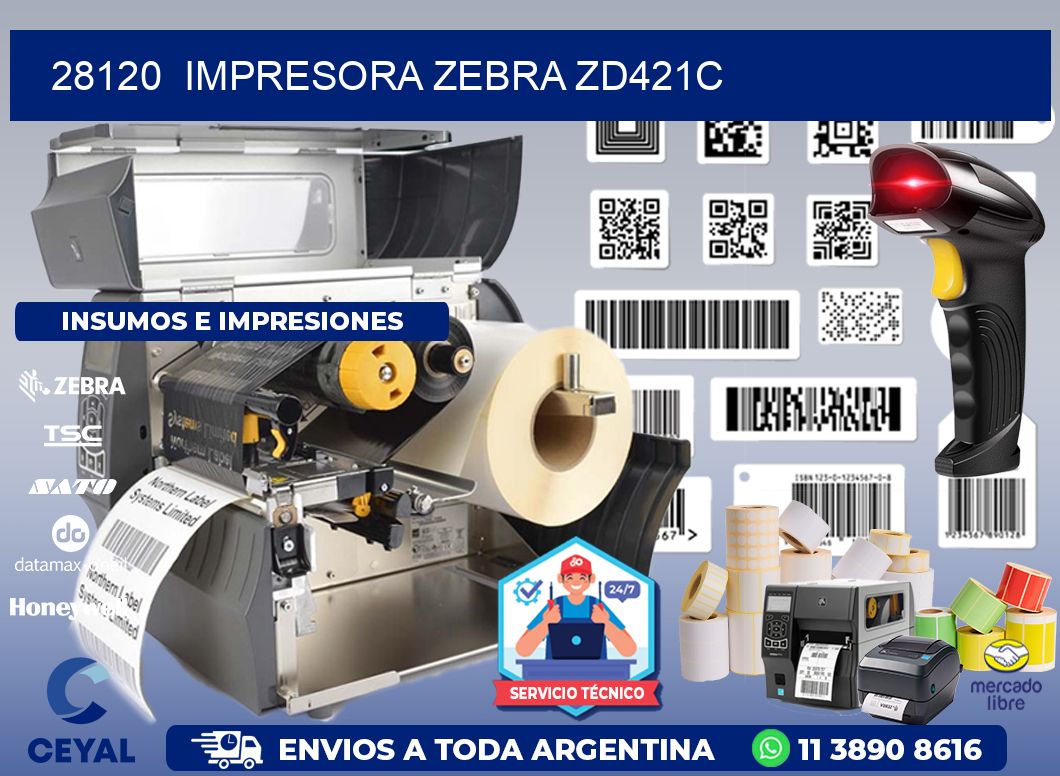 28120  Impresora Zebra zd421c