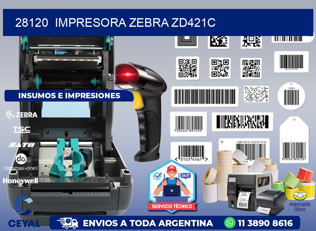 28120  Impresora Zebra zd421c