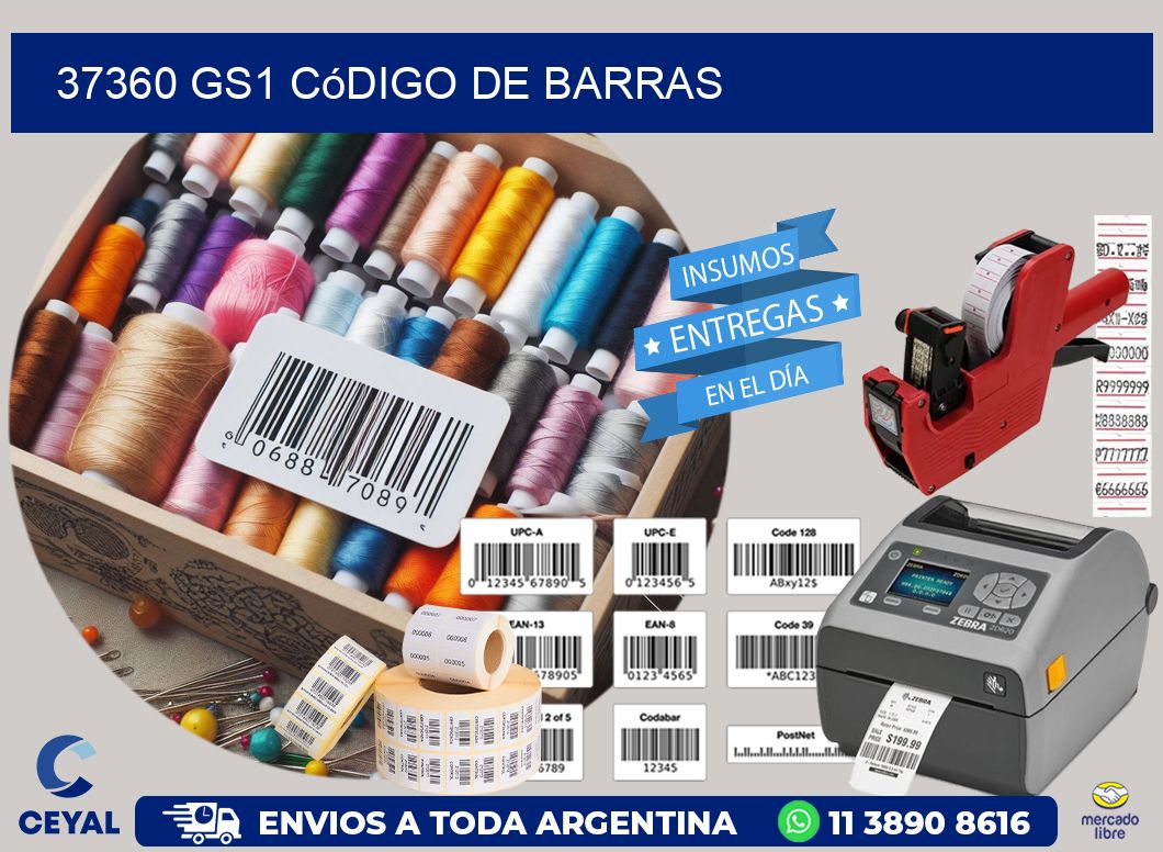 37360 GS1 código de barras