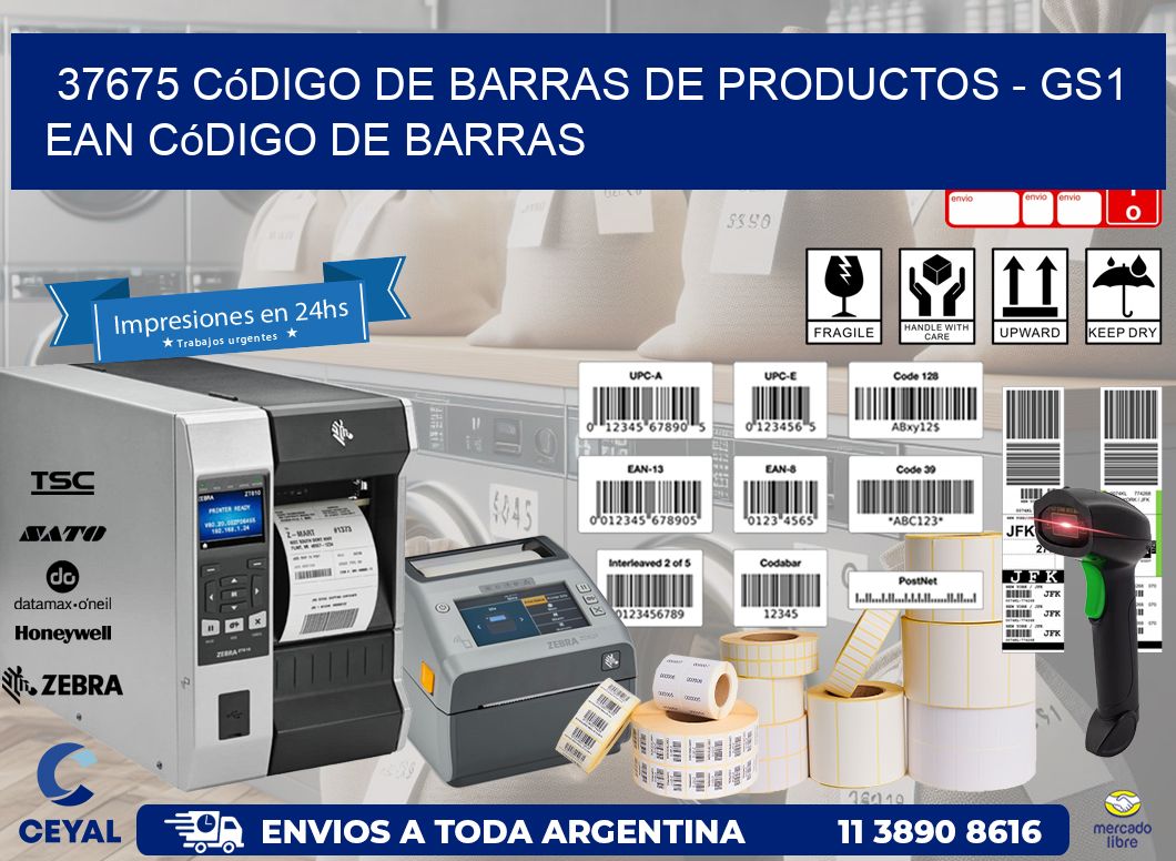 37675 Código de Barras de productos – GS1 ean Código de Barras