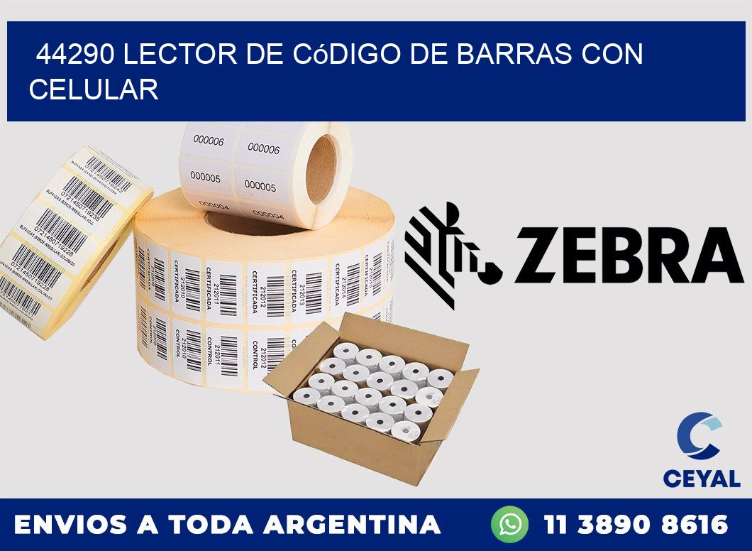 44290 Lector de código de barras con celular