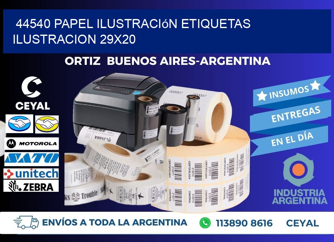44540 papel ilustración Etiquetas Ilustracion 29x20