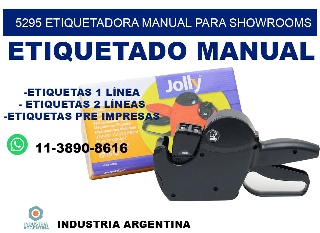 5295 etiquetadora manual para showrooms