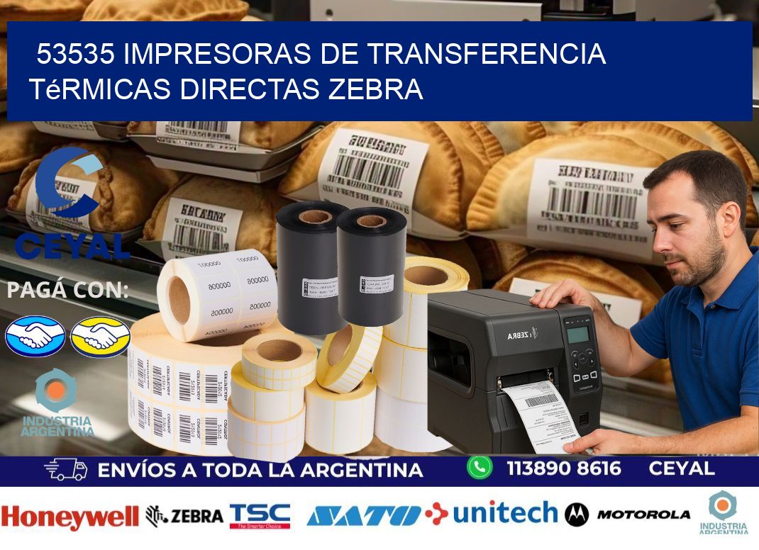 53535 impresoras de Transferencia  térmicas directas zebra