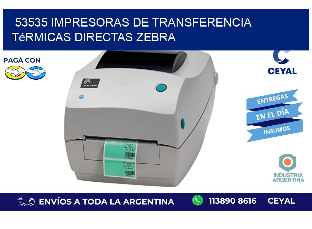 53535 impresoras de Transferencia  térmicas directas zebra