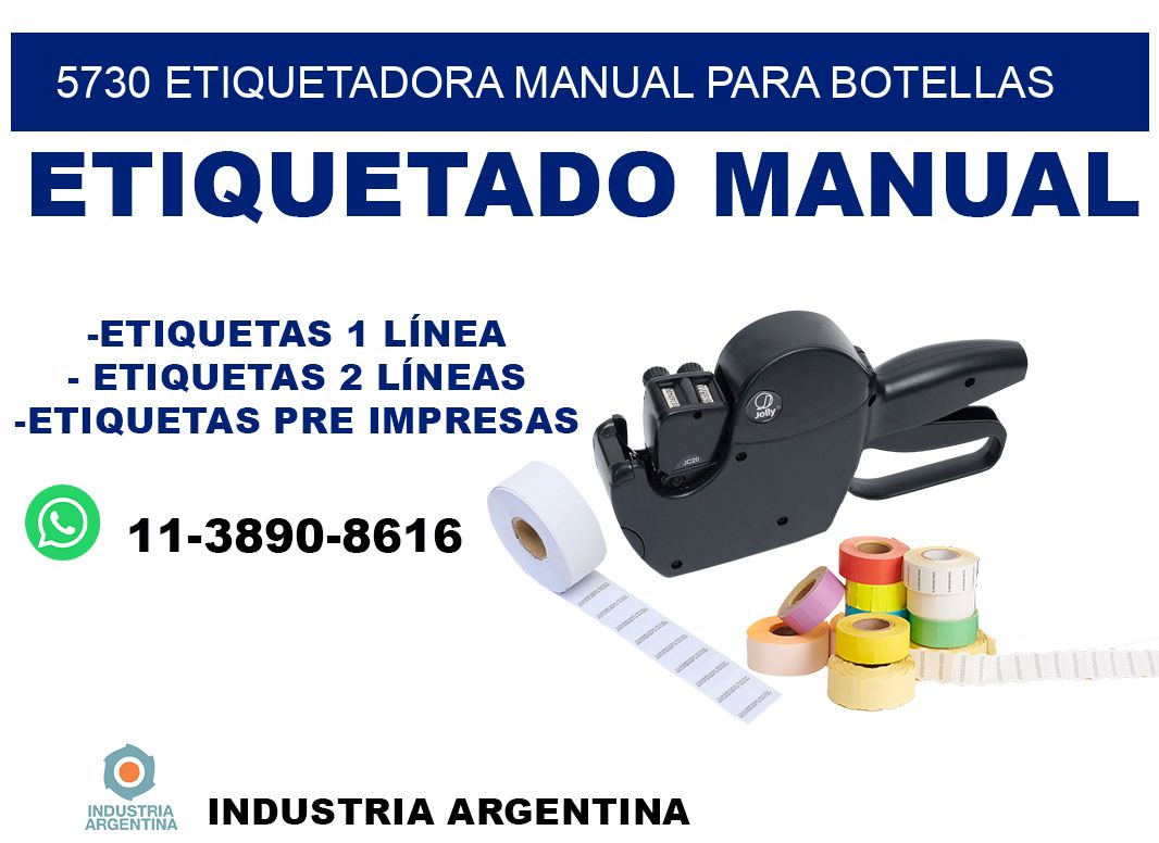 5730 etiquetadora manual para botellas