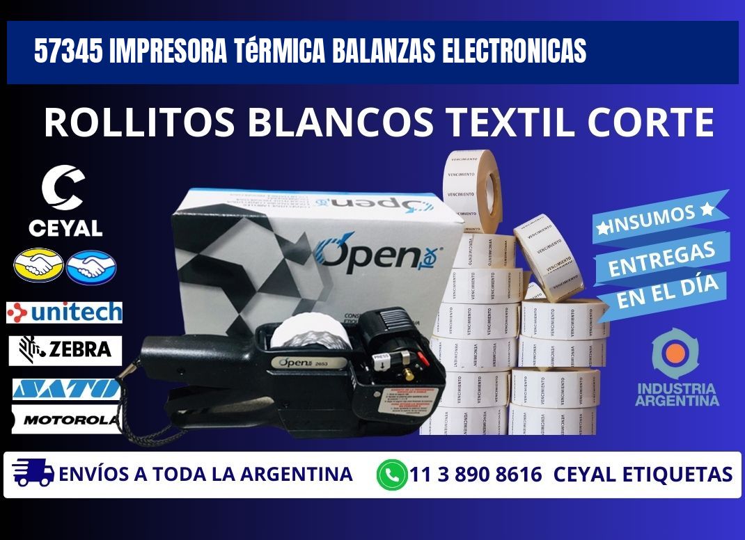 57345 impresora térmica balanzas electronicas
