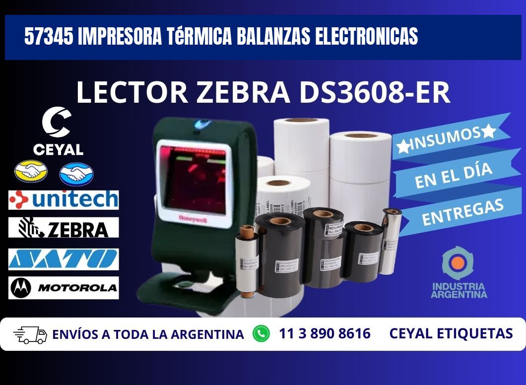 57345 impresora térmica balanzas electronicas
