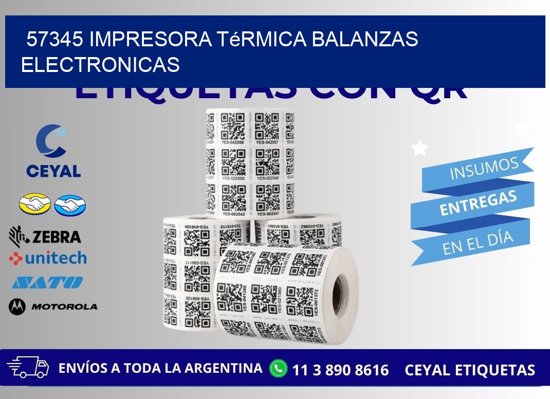 57345 impresora térmica balanzas electronicas