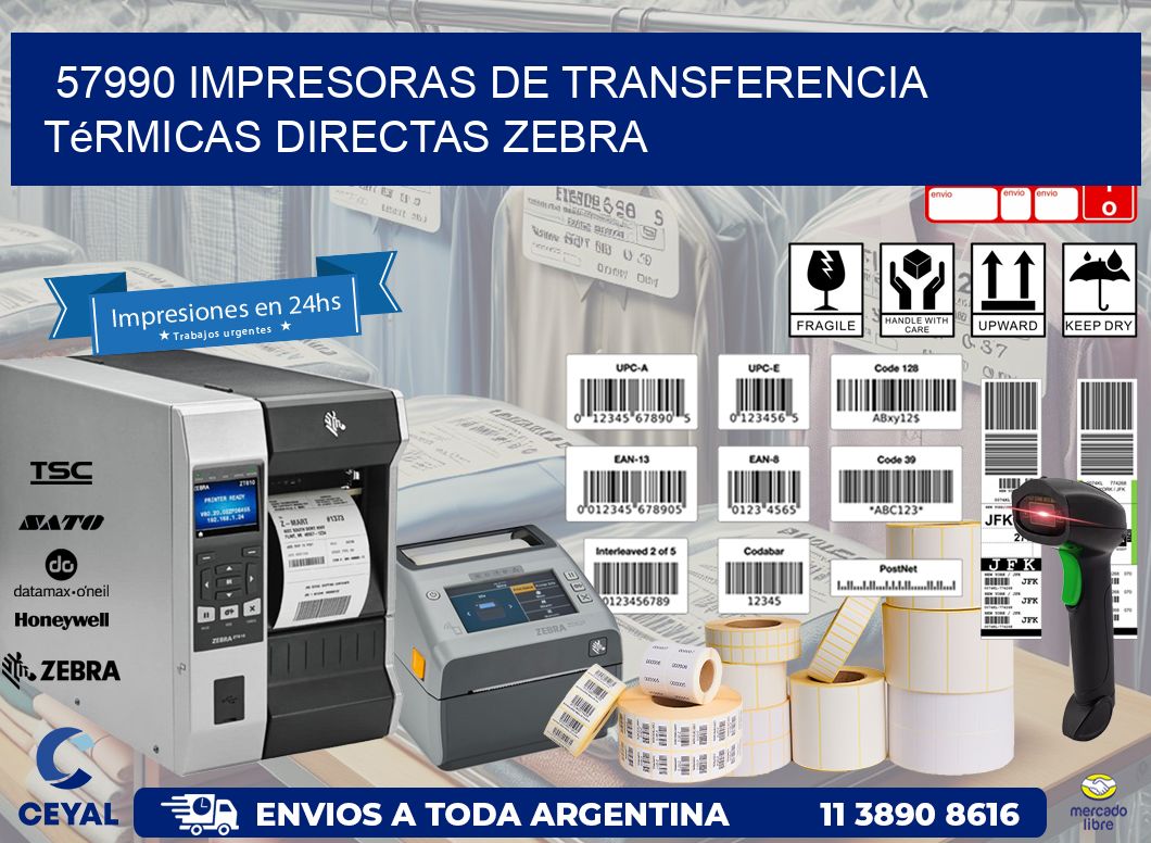 57990 impresoras de Transferencia  térmicas directas zebra