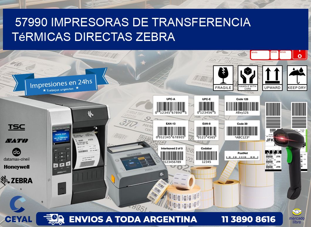 57990 impresoras de Transferencia  térmicas directas zebra