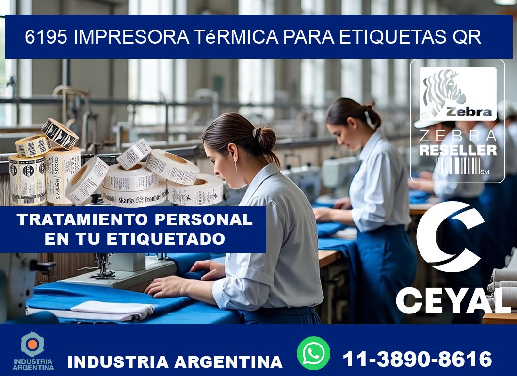 6195 impresora térmica para etiquetas QR