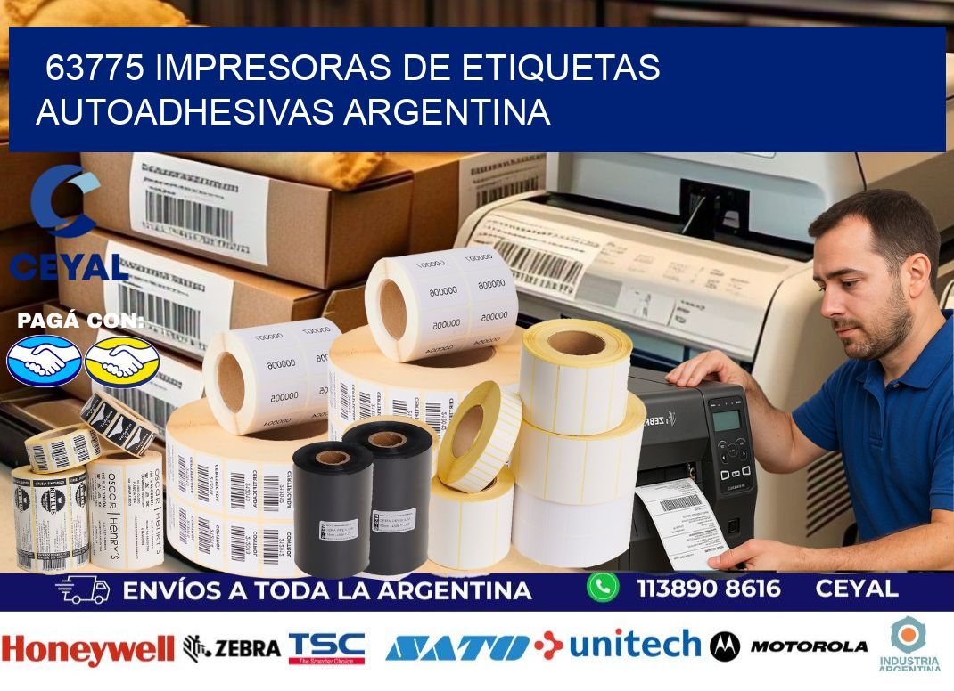63775 Impresoras de etiquetas autoadhesivas argentina