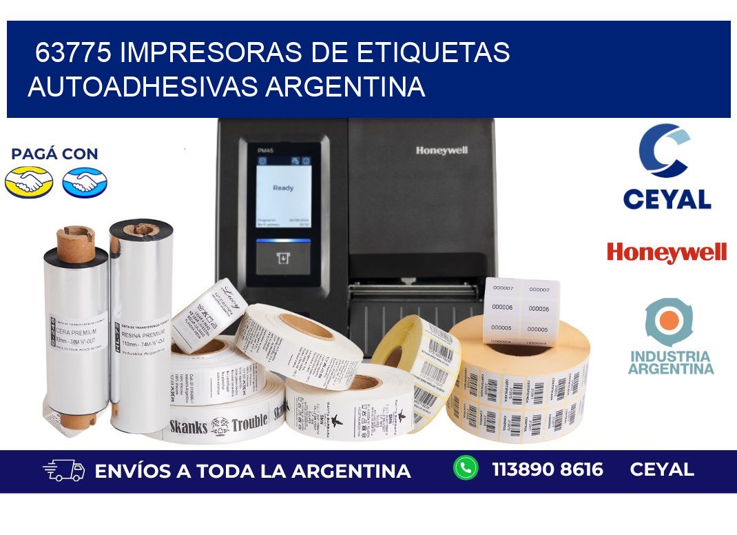 63775 Impresoras de etiquetas autoadhesivas argentina