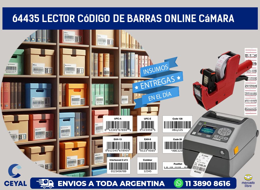 64435 Lector código de barras online cámara