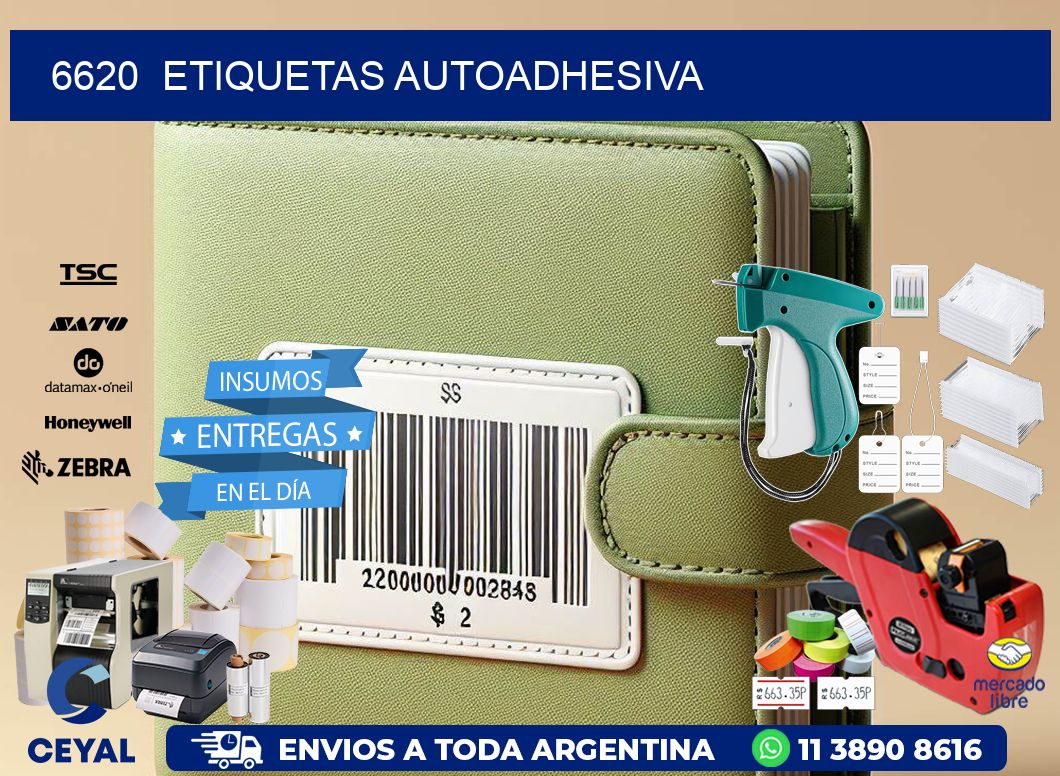 6620  etiquetas autoadhesiva