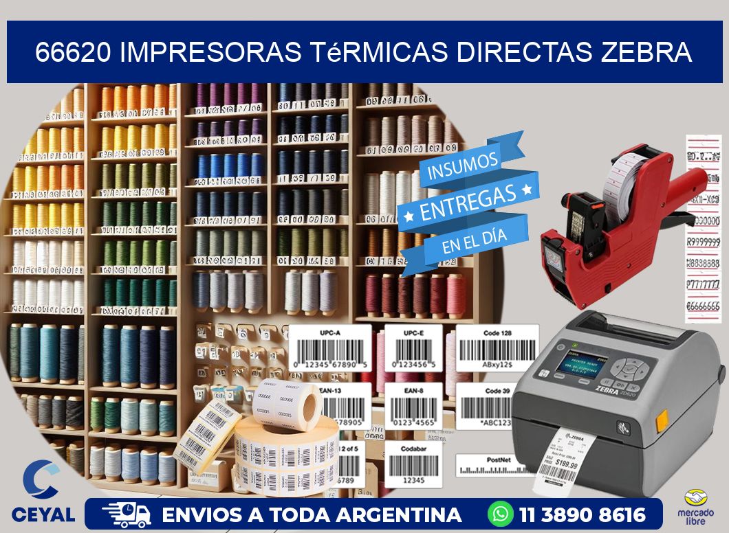 66620 impresoras térmicas directas zebra