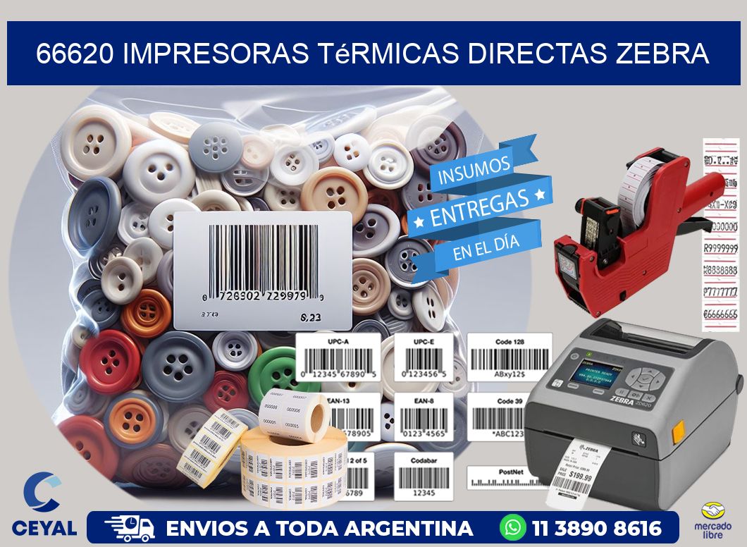 66620 impresoras térmicas directas zebra
