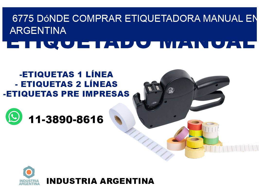 6775 dónde comprar etiquetadora manual en argentina