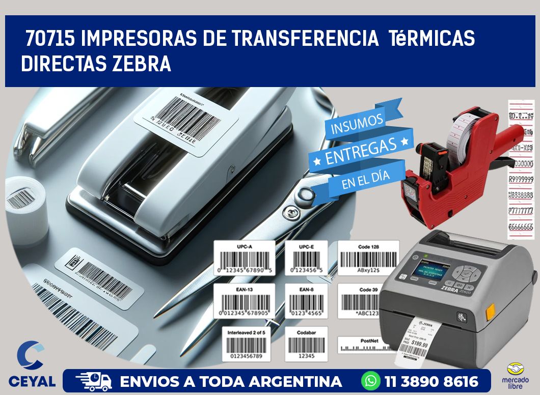 70715 impresoras de Transferencia  térmicas directas zebra