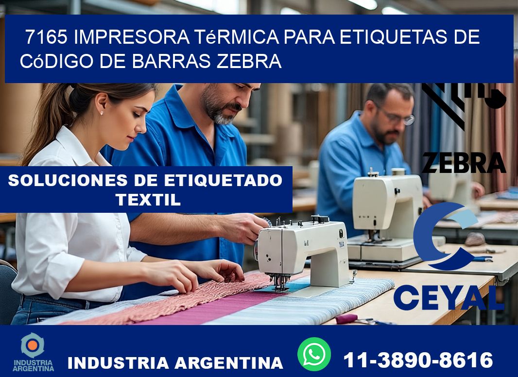 7165 impresora térmica para etiquetas de código de barras Zebra