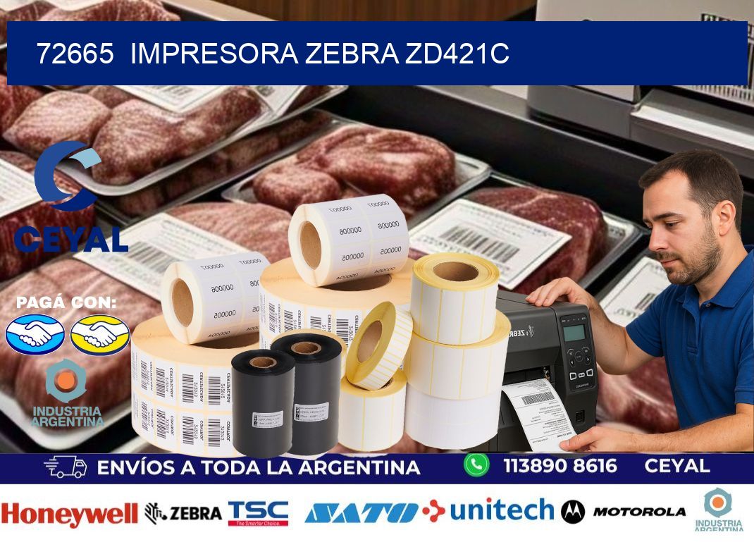 72665 Impresora Zebra zd421c