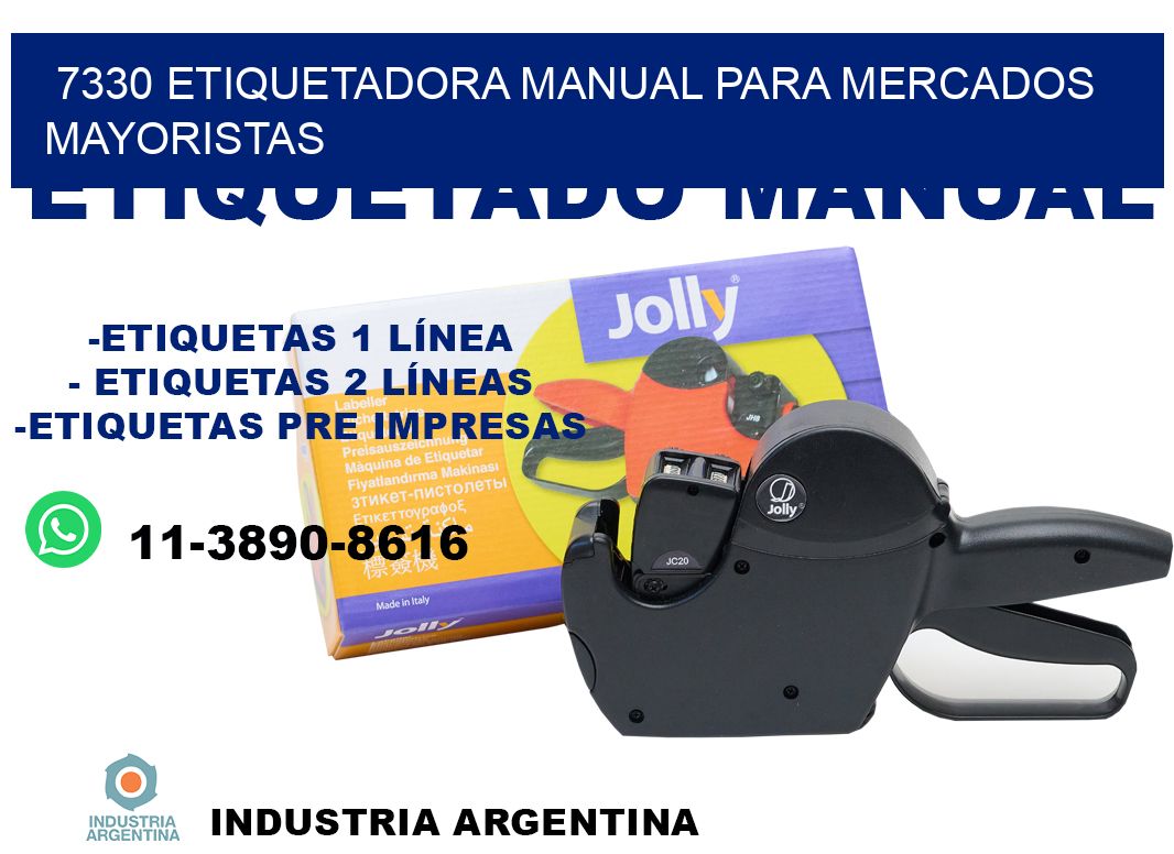 7330 etiquetadora manual para mercados mayoristas