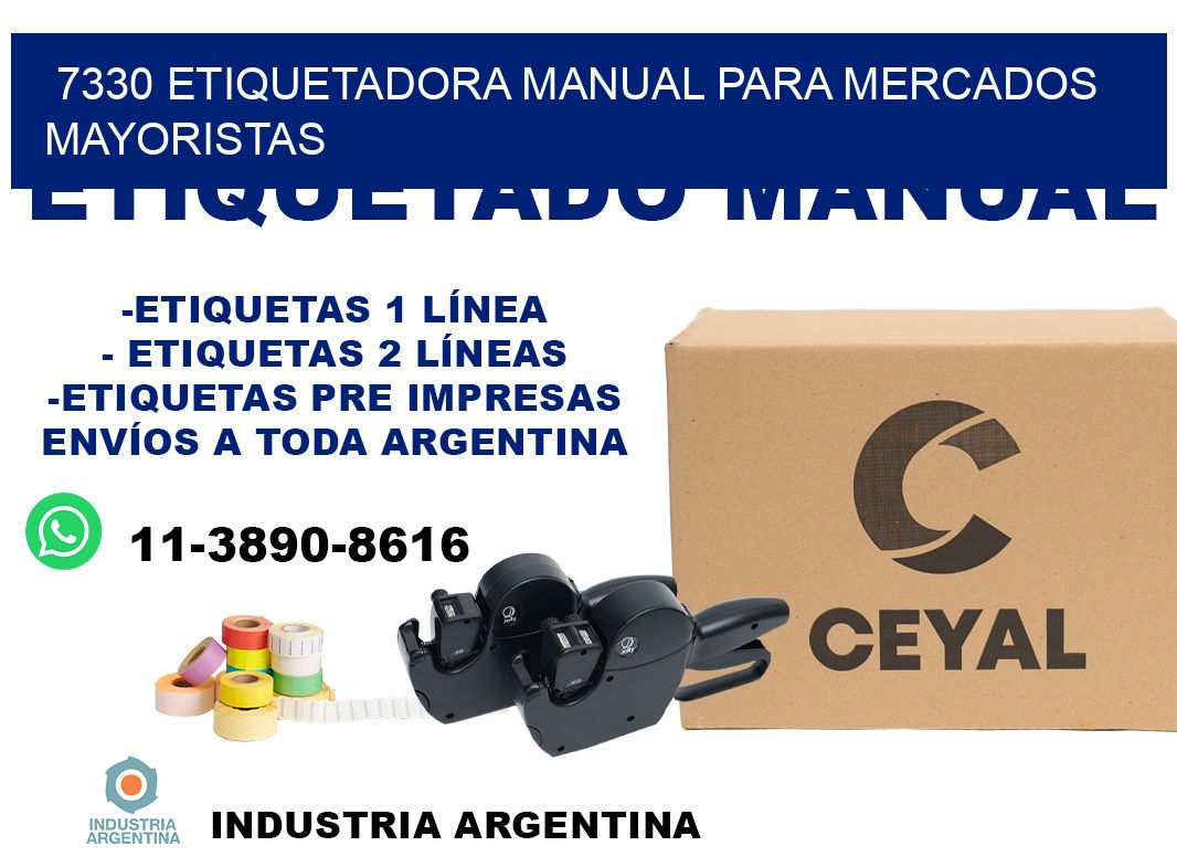 7330 etiquetadora manual para mercados mayoristas
