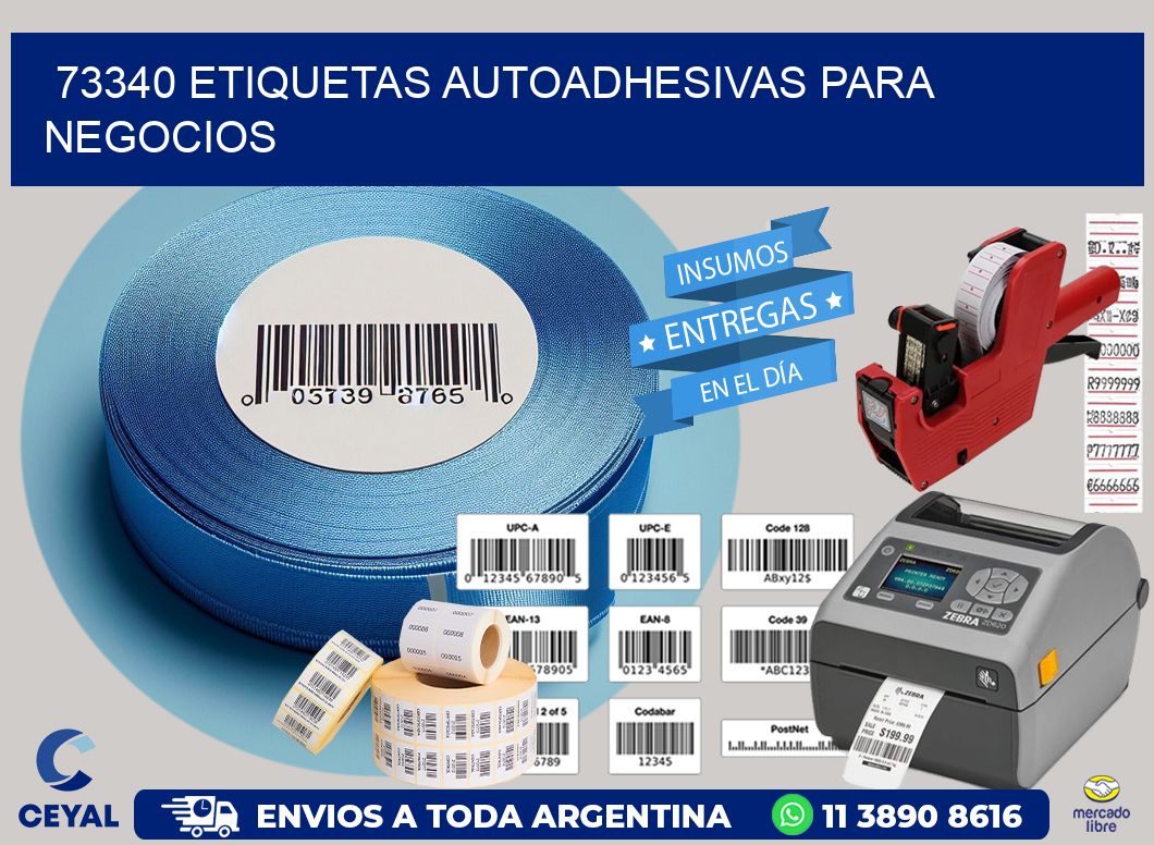 73340 etiquetas autoadhesivas para negocios