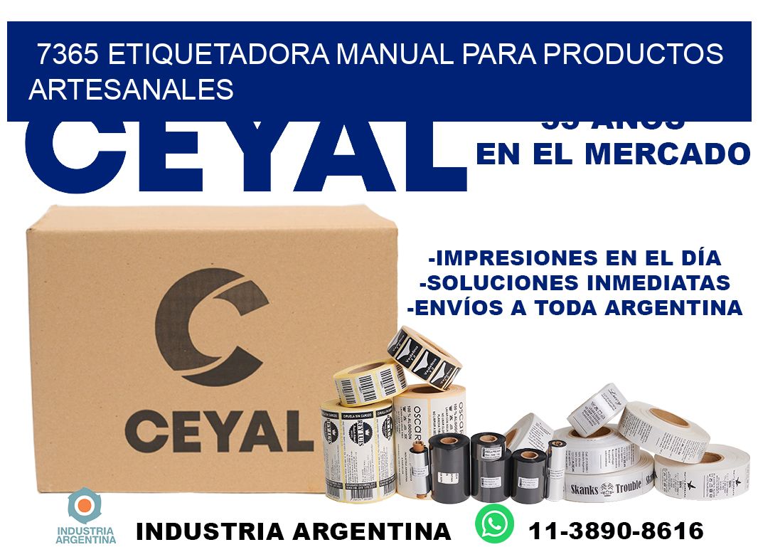 7365 etiquetadora manual para productos artesanales