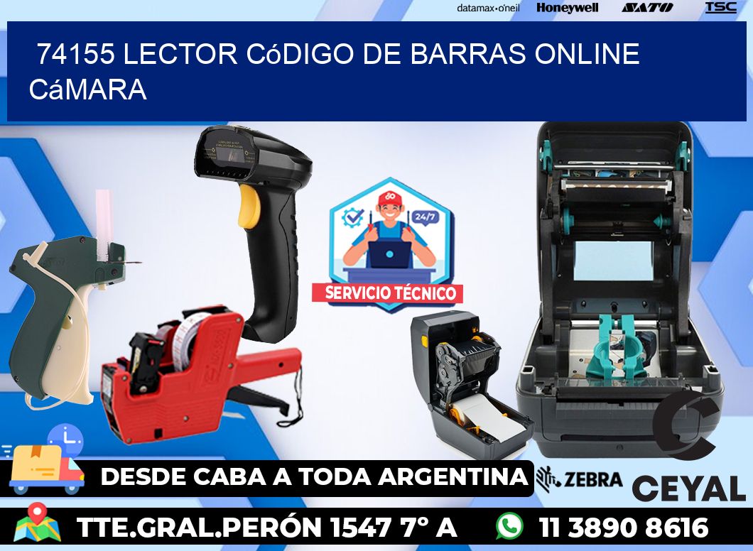 74155 Lector código de barras online cámara