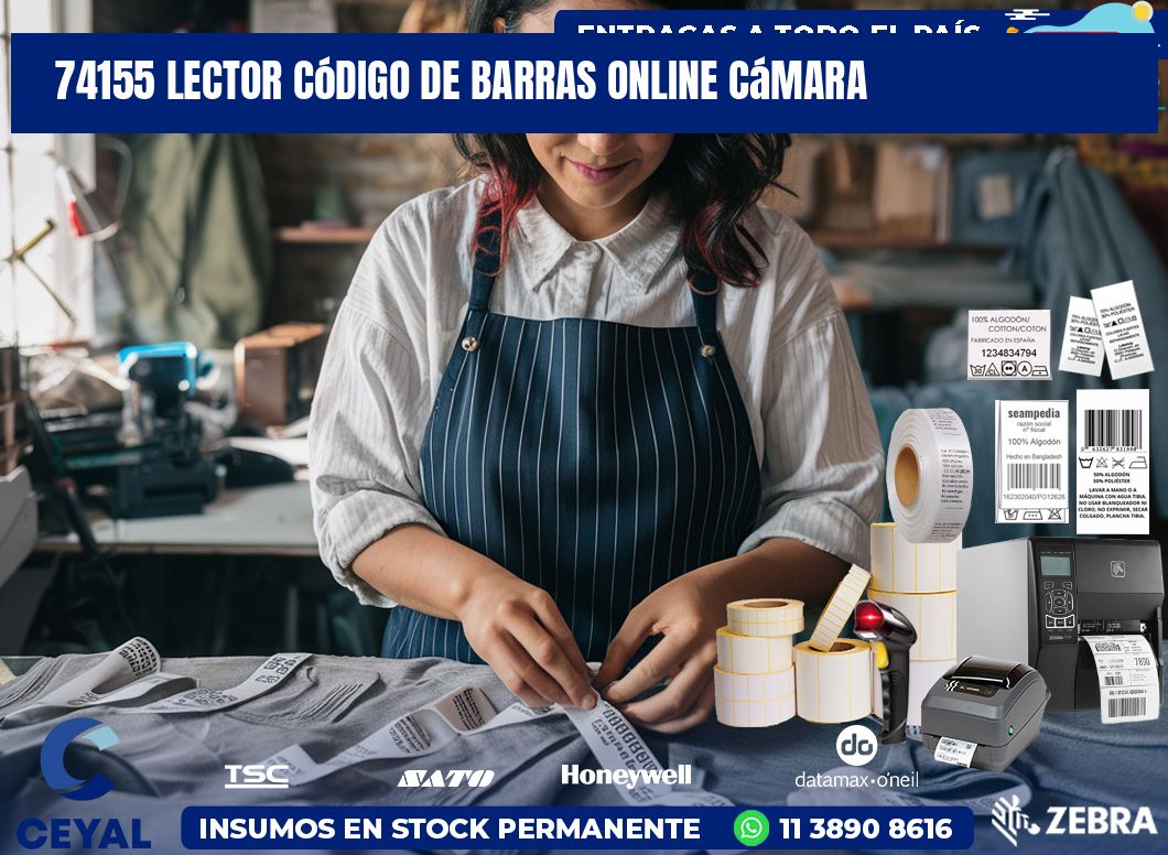 74155 Lector código de barras online cámara