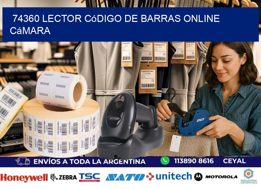 74360 Lector código de barras online cámara