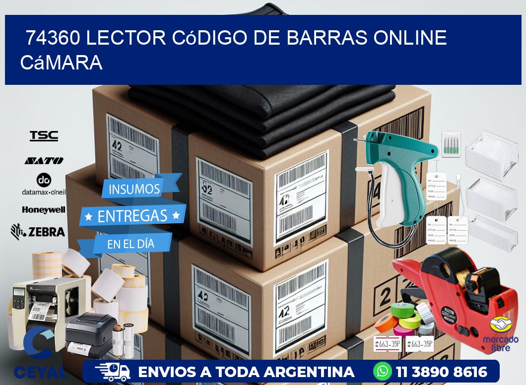 74360 Lector código de barras online cámara