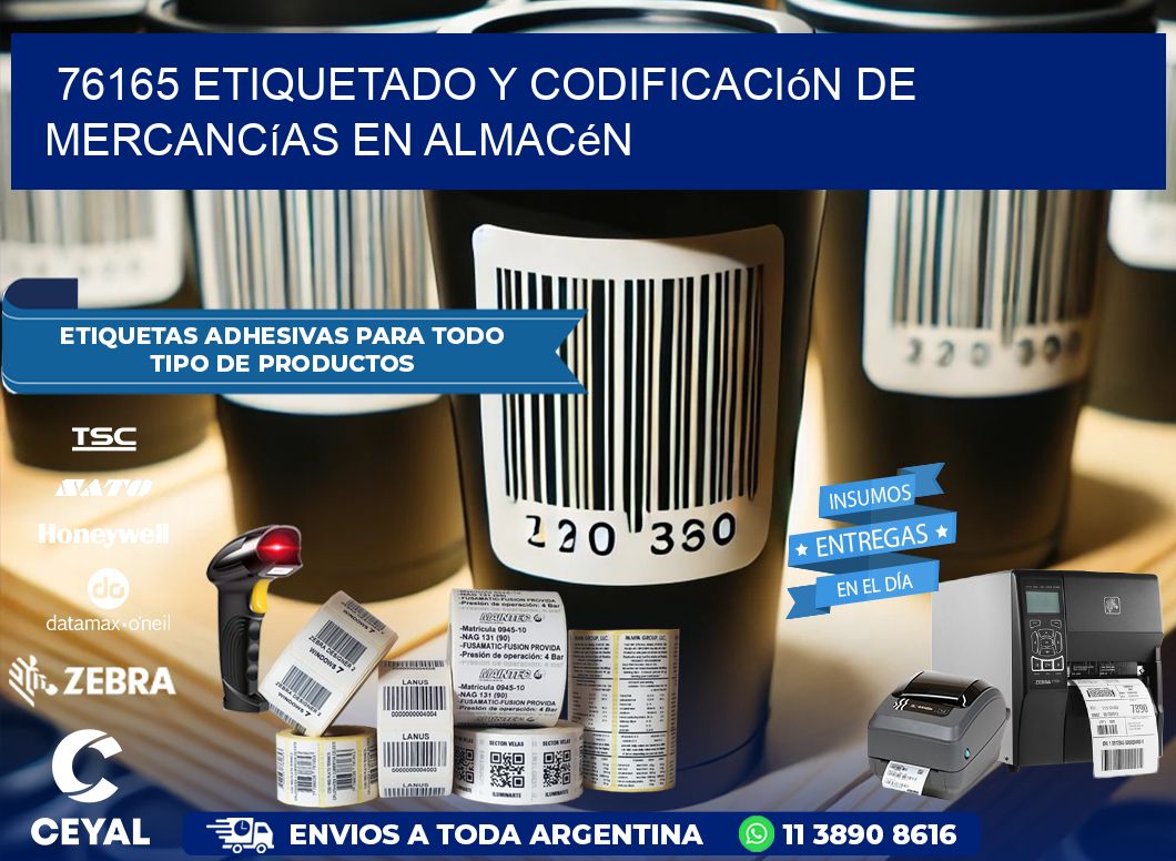 76165 Etiquetado y codificación de mercancías en almacén