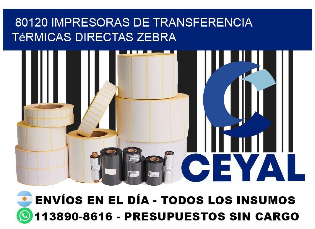 80120 impresoras de Transferencia  térmicas directas zebra