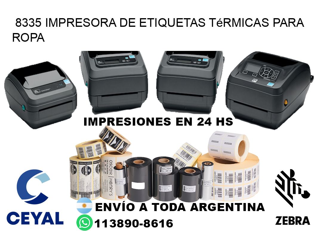 8335 impresora de etiquetas térmicas para ropa
